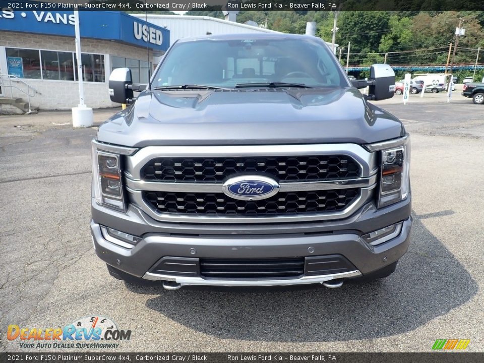 2021 Ford F150 Platinum SuperCrew 4x4 Carbonized Gray / Black Photo #4