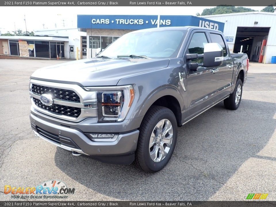 2021 Ford F150 Platinum SuperCrew 4x4 Carbonized Gray / Black Photo #5