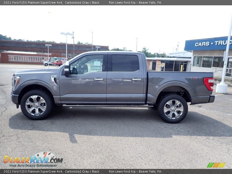 2021 Ford F150 Platinum SuperCrew 4x4 Carbonized Gray / Black Photo #6