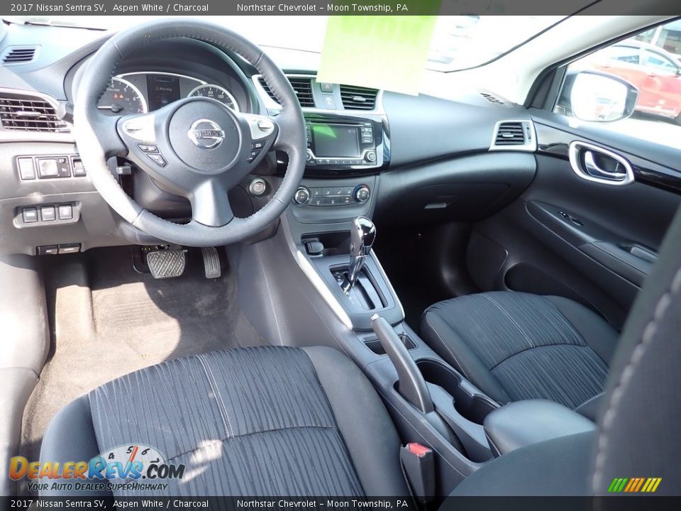 2017 Nissan Sentra SV Aspen White / Charcoal Photo #22