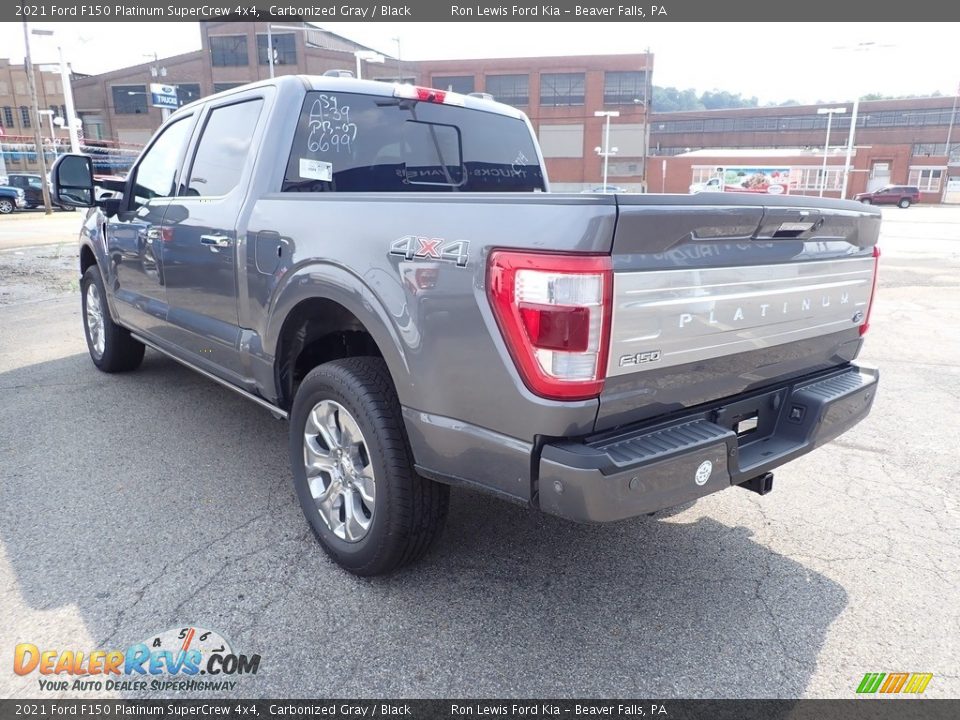 2021 Ford F150 Platinum SuperCrew 4x4 Carbonized Gray / Black Photo #7