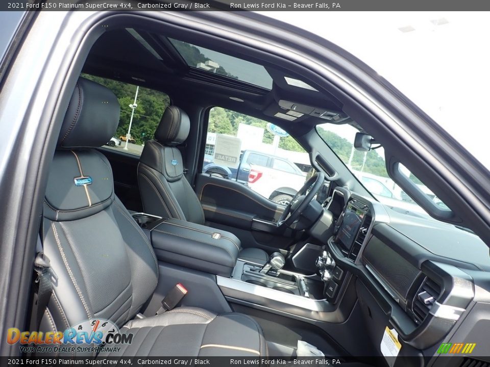 2021 Ford F150 Platinum SuperCrew 4x4 Carbonized Gray / Black Photo #10