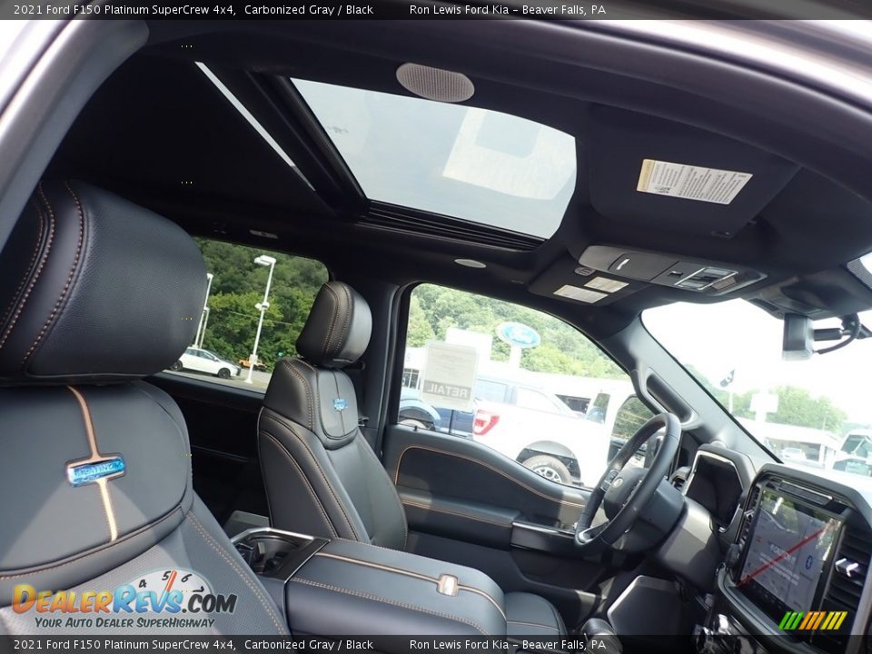 2021 Ford F150 Platinum SuperCrew 4x4 Carbonized Gray / Black Photo #11