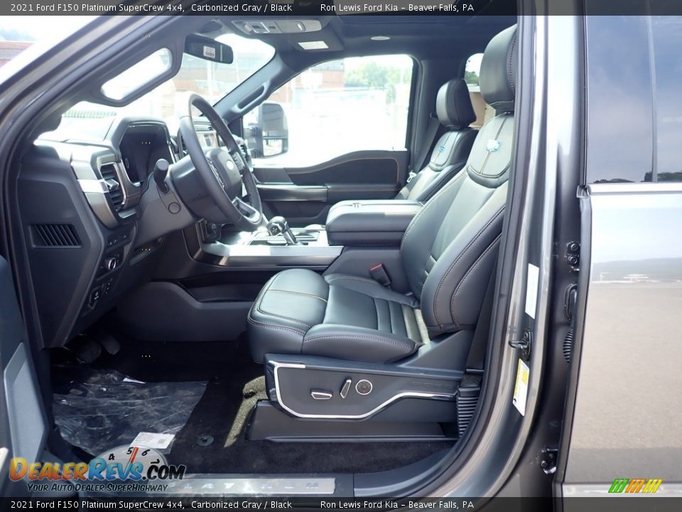 2021 Ford F150 Platinum SuperCrew 4x4 Carbonized Gray / Black Photo #14