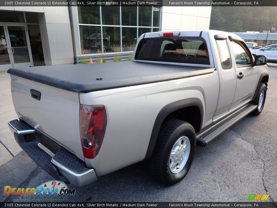 2005 Chevrolet Colorado LS Extended Cab 4x4 Silver Birch Metallic / Medium Dark Pewter Photo #2