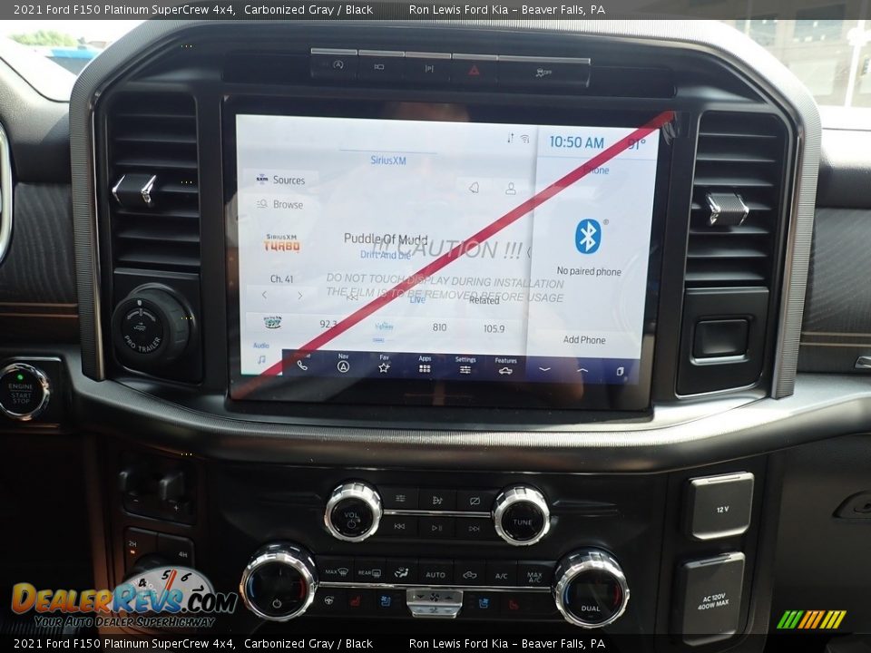2021 Ford F150 Platinum SuperCrew 4x4 Carbonized Gray / Black Photo #16