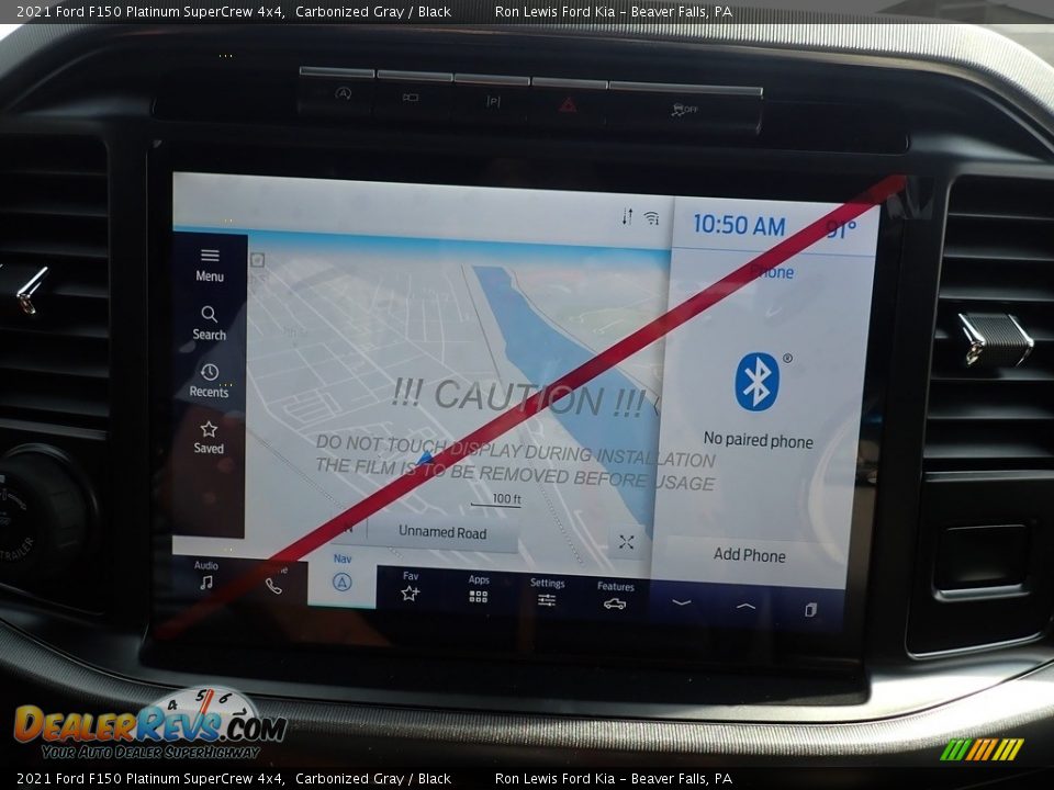 2021 Ford F150 Platinum SuperCrew 4x4 Carbonized Gray / Black Photo #17