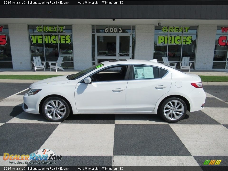 2016 Acura ILX Bellanova White Pearl / Ebony Photo #1