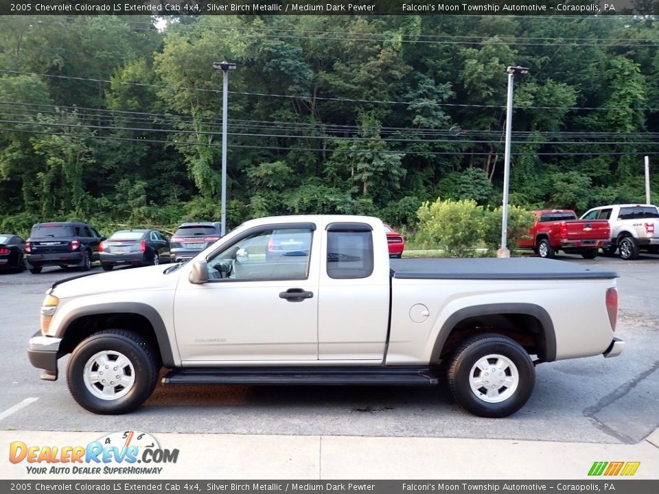 2005 Chevrolet Colorado LS Extended Cab 4x4 Silver Birch Metallic / Medium Dark Pewter Photo #5