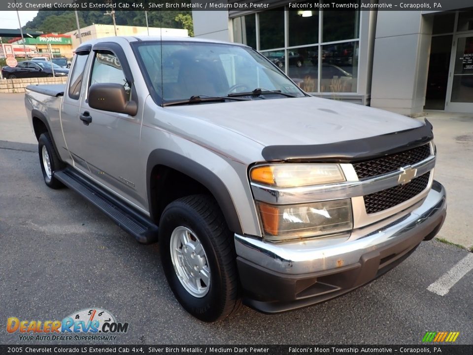 2005 Chevrolet Colorado LS Extended Cab 4x4 Silver Birch Metallic / Medium Dark Pewter Photo #8