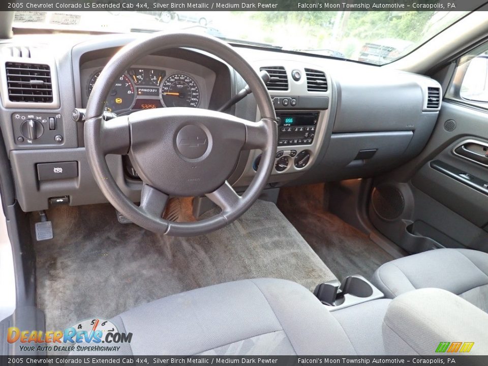 2005 Chevrolet Colorado LS Extended Cab 4x4 Silver Birch Metallic / Medium Dark Pewter Photo #17