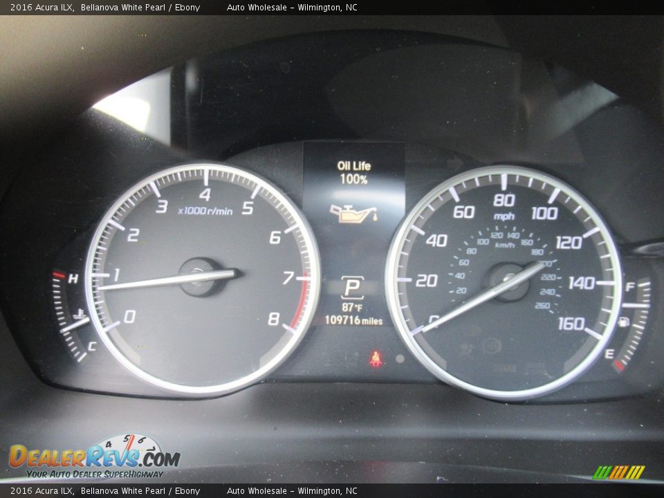 2016 Acura ILX Bellanova White Pearl / Ebony Photo #16
