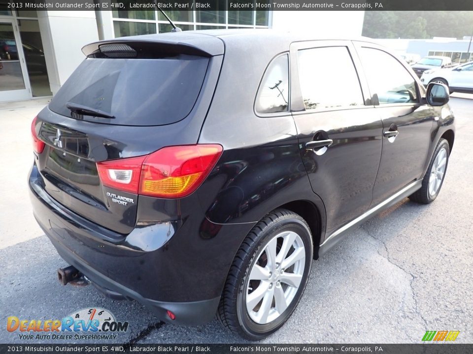 2013 Mitsubishi Outlander Sport ES 4WD Labrador Black Pearl / Black Photo #2