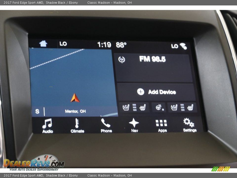 2017 Ford Edge Sport AWD Shadow Black / Ebony Photo #10