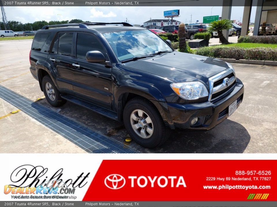 2007 Toyota 4Runner SR5 Black / Stone Photo #1