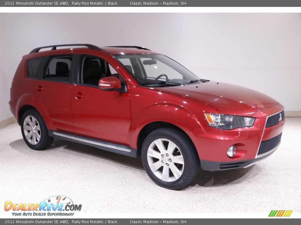 2012 Mitsubishi Outlander SE AWD Rally Red Metallic / Black Photo #1