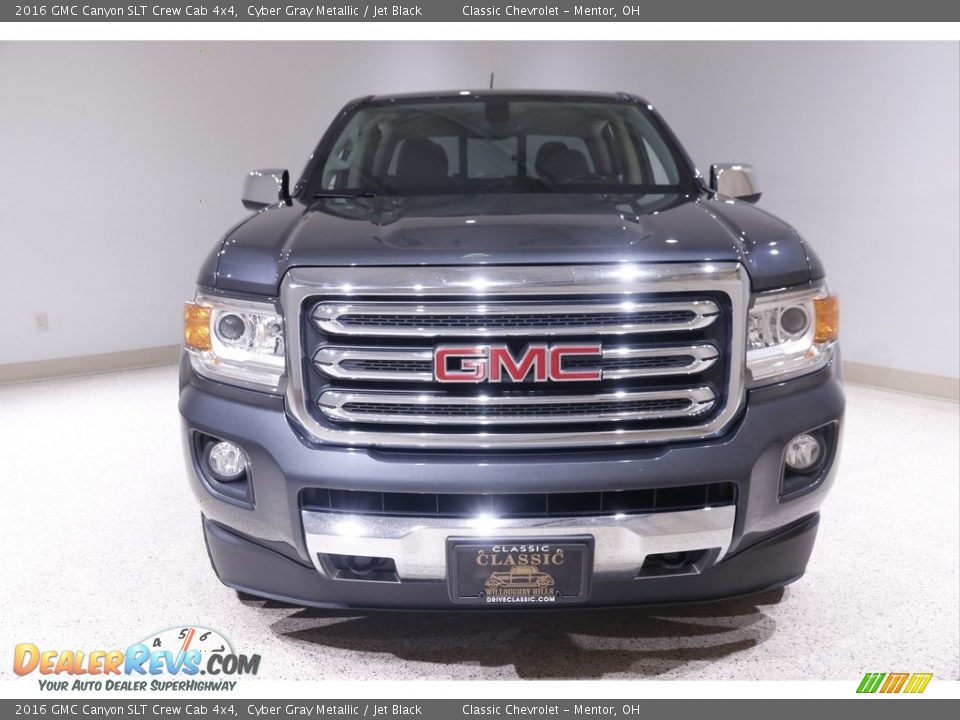 2016 GMC Canyon SLT Crew Cab 4x4 Cyber Gray Metallic / Jet Black Photo #2