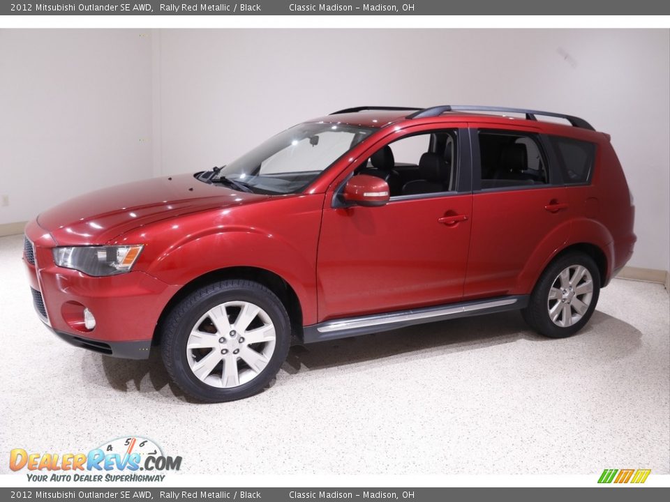 2012 Mitsubishi Outlander SE AWD Rally Red Metallic / Black Photo #3