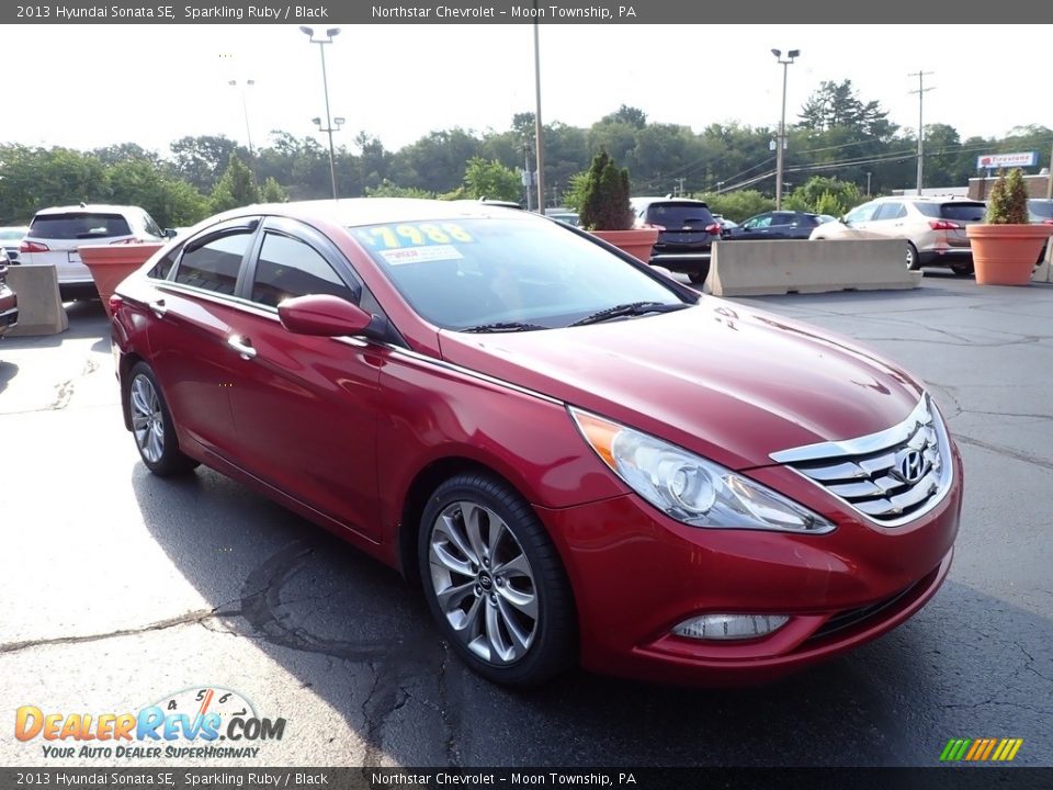 2013 Hyundai Sonata SE Sparkling Ruby / Black Photo #11