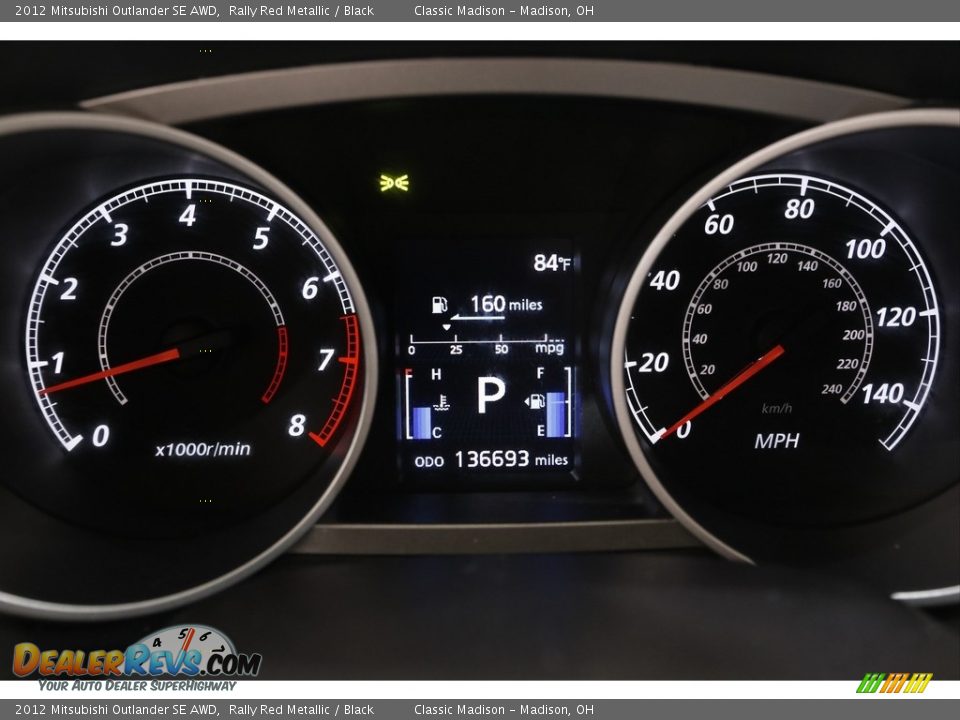 2012 Mitsubishi Outlander SE AWD Rally Red Metallic / Black Photo #7