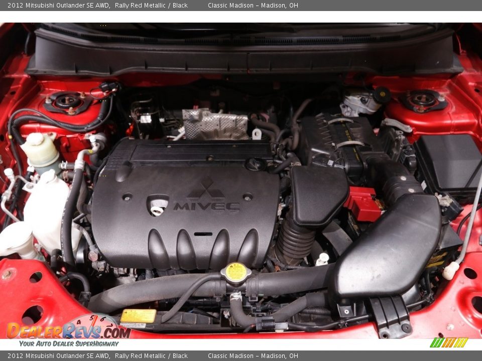 2012 Mitsubishi Outlander SE AWD Rally Red Metallic / Black Photo #16
