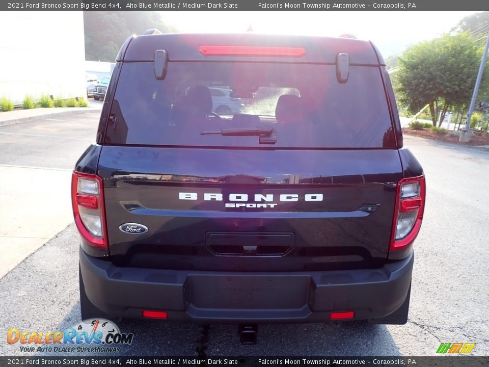 2021 Ford Bronco Sport Big Bend 4x4 Alto Blue Metallic / Medium Dark Slate Photo #3