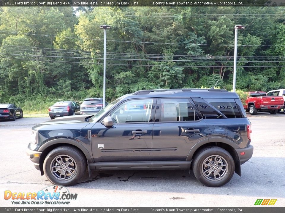 Alto Blue Metallic 2021 Ford Bronco Sport Big Bend 4x4 Photo #6