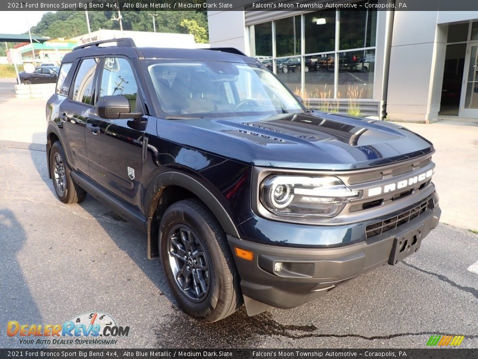 Alto Blue Metallic 2021 Ford Bronco Sport Big Bend 4x4 Photo #9