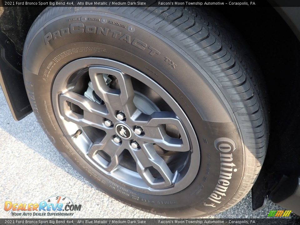 2021 Ford Bronco Sport Big Bend 4x4 Alto Blue Metallic / Medium Dark Slate Photo #10