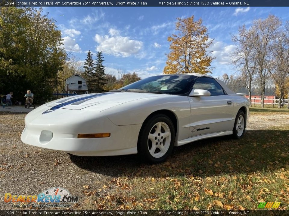 1994 Pontiac Firebird Trans Am Convertible 25th Anniversary Bright White / Tan Photo #1