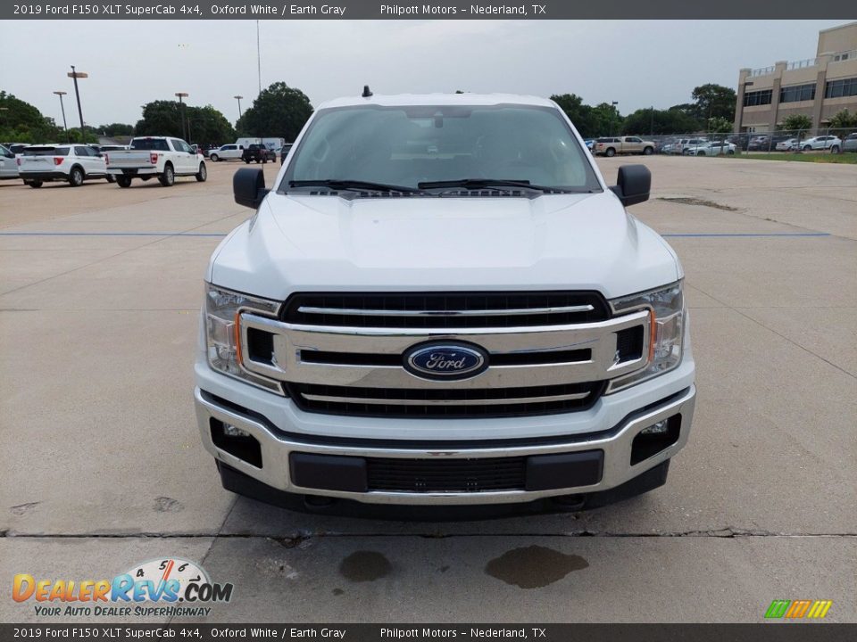 2019 Ford F150 XLT SuperCab 4x4 Oxford White / Earth Gray Photo #2