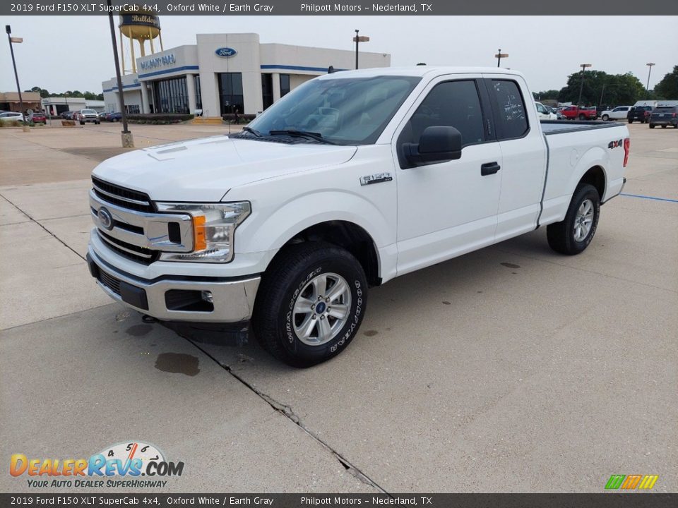 2019 Ford F150 XLT SuperCab 4x4 Oxford White / Earth Gray Photo #3
