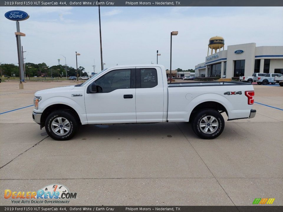 2019 Ford F150 XLT SuperCab 4x4 Oxford White / Earth Gray Photo #4