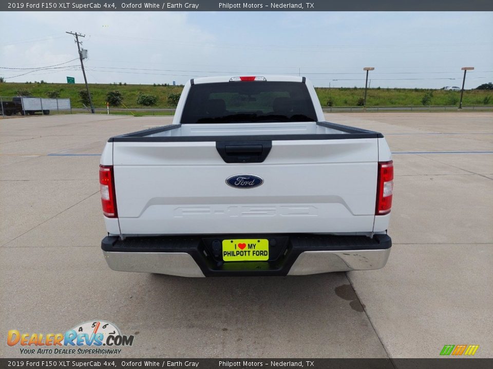 2019 Ford F150 XLT SuperCab 4x4 Oxford White / Earth Gray Photo #6