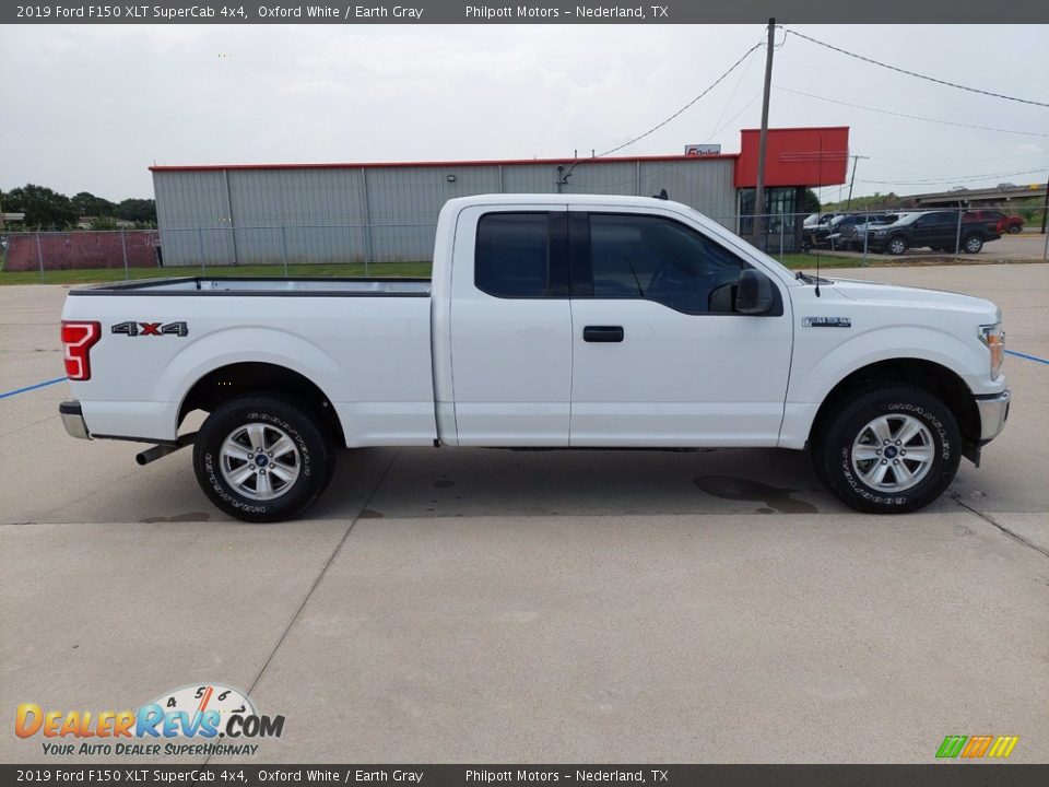 2019 Ford F150 XLT SuperCab 4x4 Oxford White / Earth Gray Photo #8