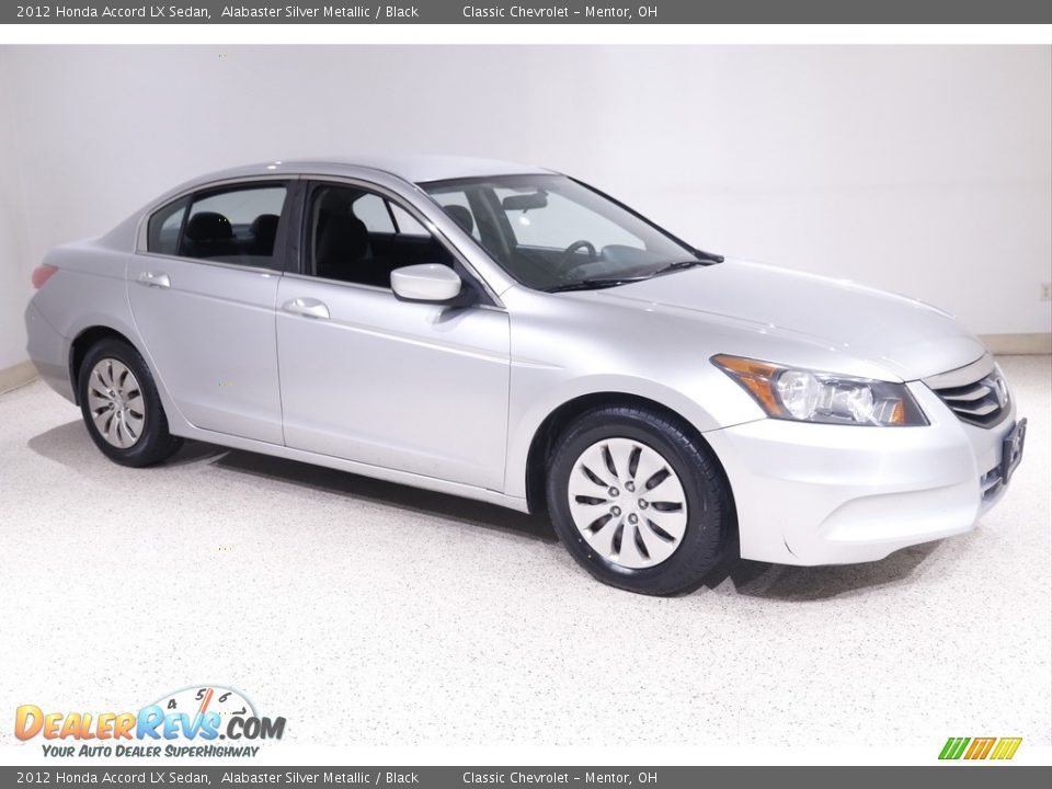 2012 Honda Accord LX Sedan Alabaster Silver Metallic / Black Photo #1