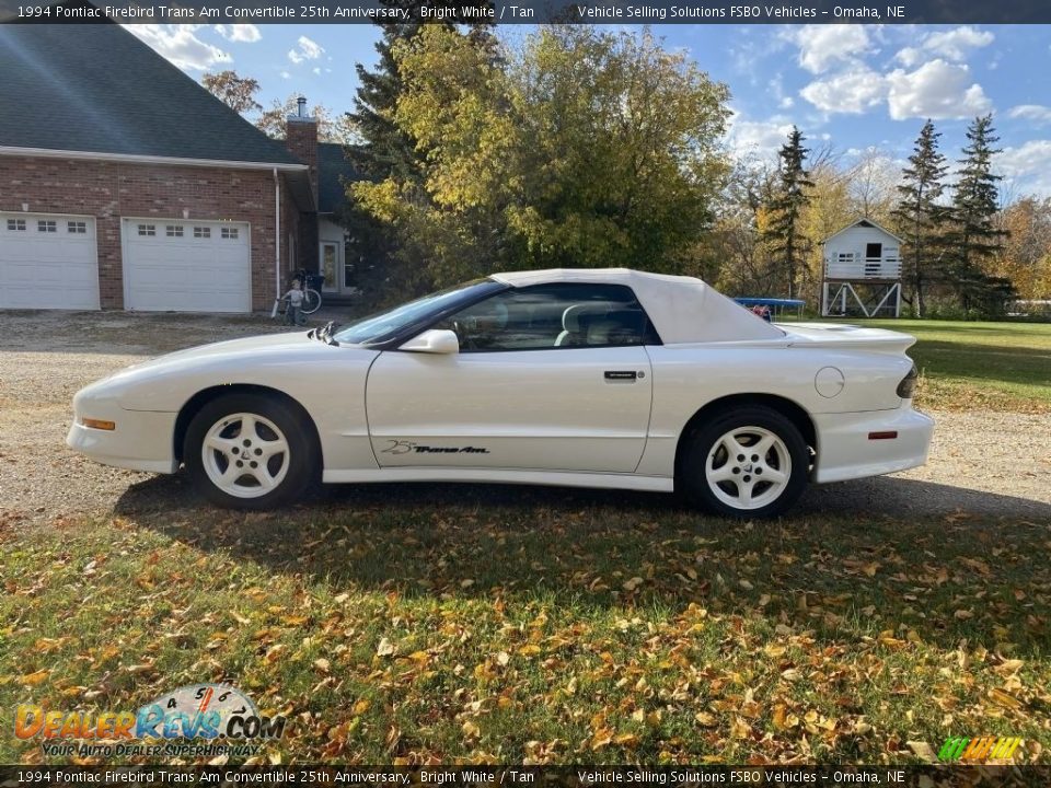 1994 Pontiac Firebird Trans Am Convertible 25th Anniversary Bright White / Tan Photo #12