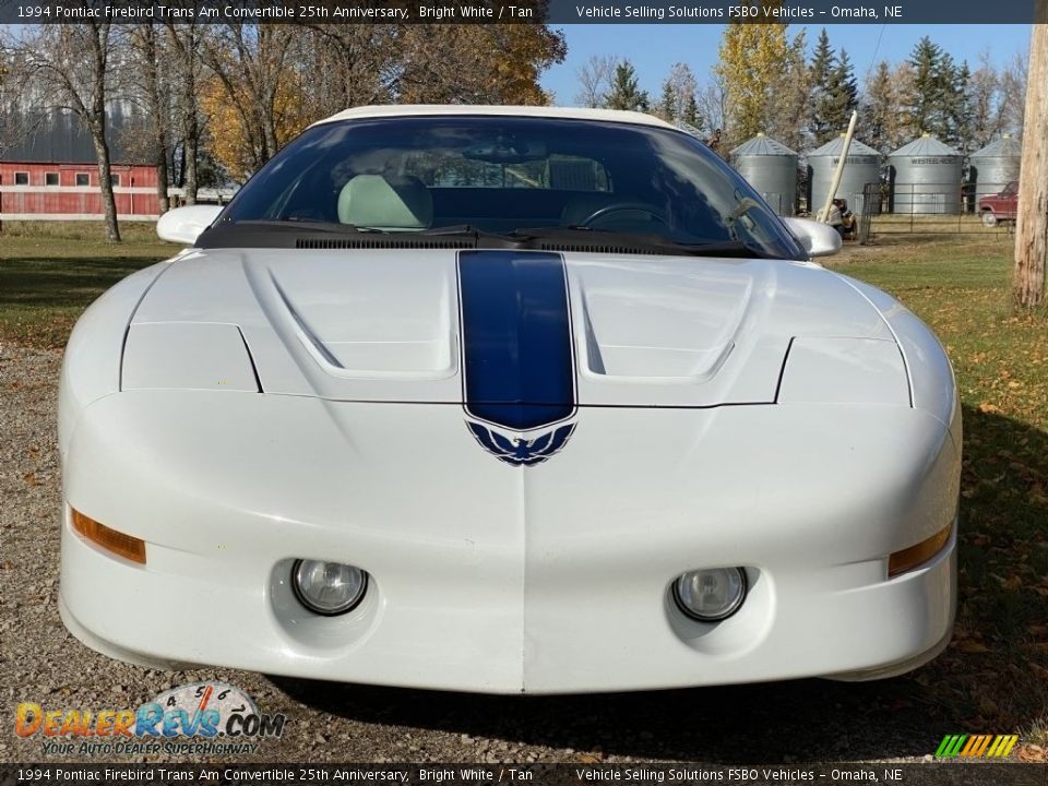 1994 Pontiac Firebird Trans Am Convertible 25th Anniversary Bright White / Tan Photo #13
