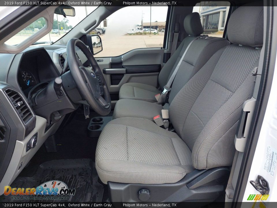 2019 Ford F150 XLT SuperCab 4x4 Oxford White / Earth Gray Photo #10