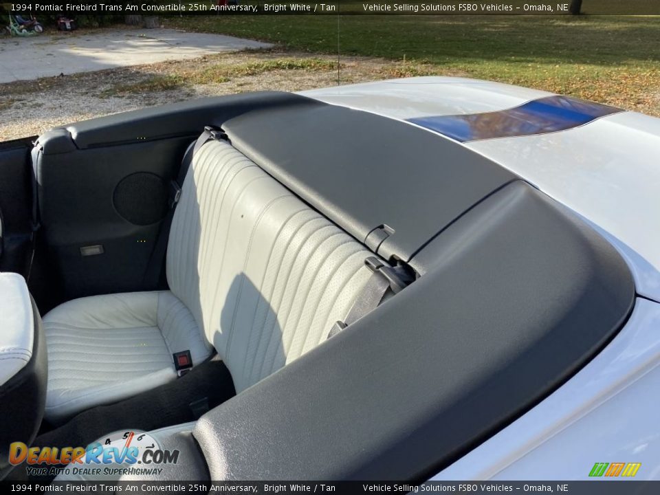 1994 Pontiac Firebird Trans Am Convertible 25th Anniversary Bright White / Tan Photo #18