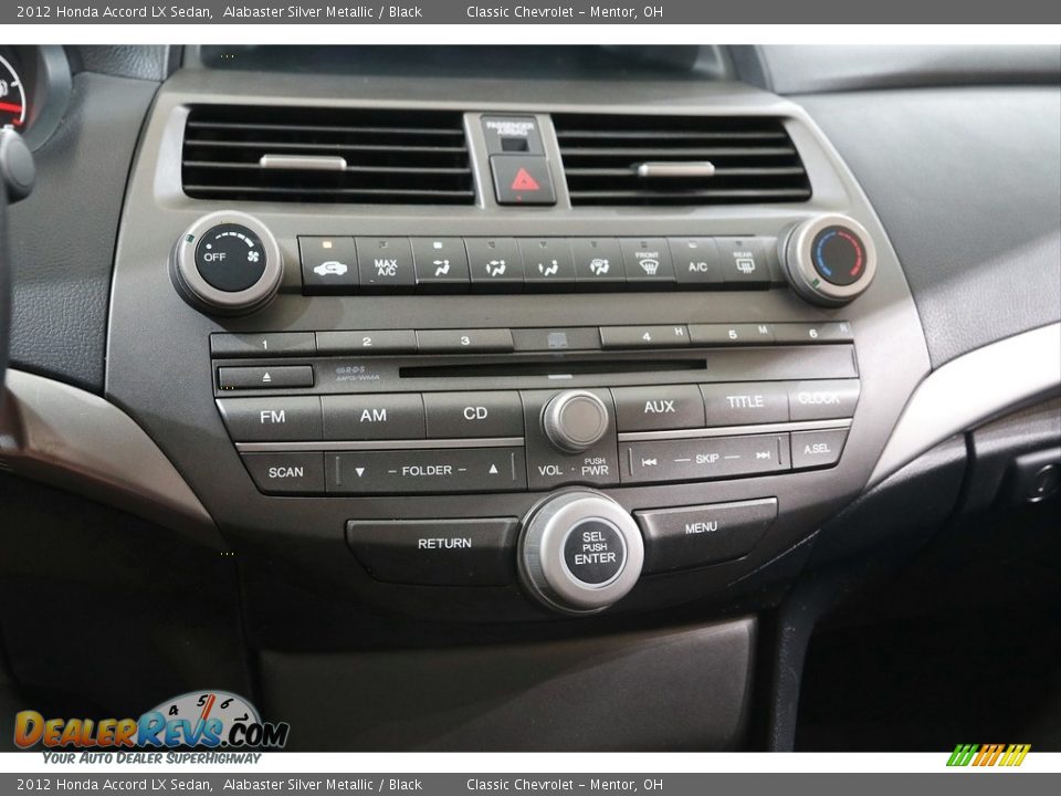 2012 Honda Accord LX Sedan Alabaster Silver Metallic / Black Photo #11