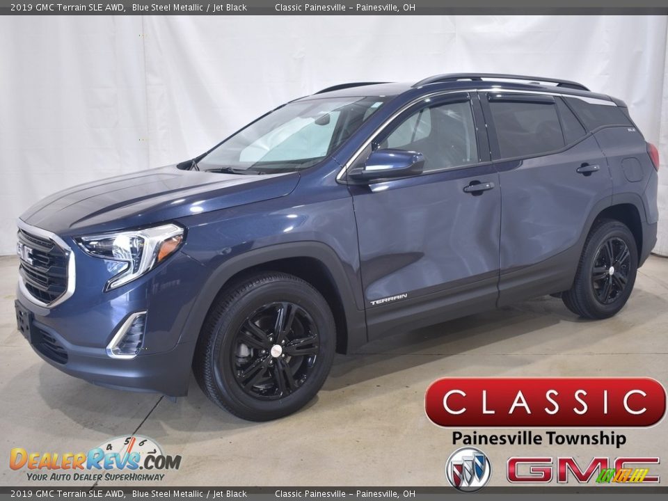 2019 GMC Terrain SLE AWD Blue Steel Metallic / Jet Black Photo #1