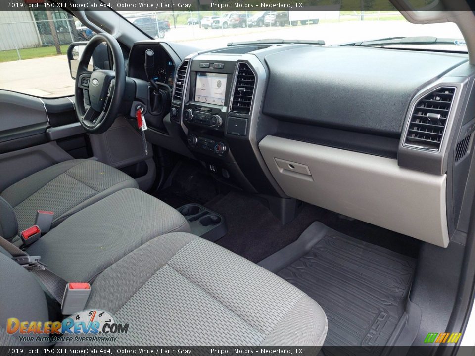 2019 Ford F150 XLT SuperCab 4x4 Oxford White / Earth Gray Photo #29
