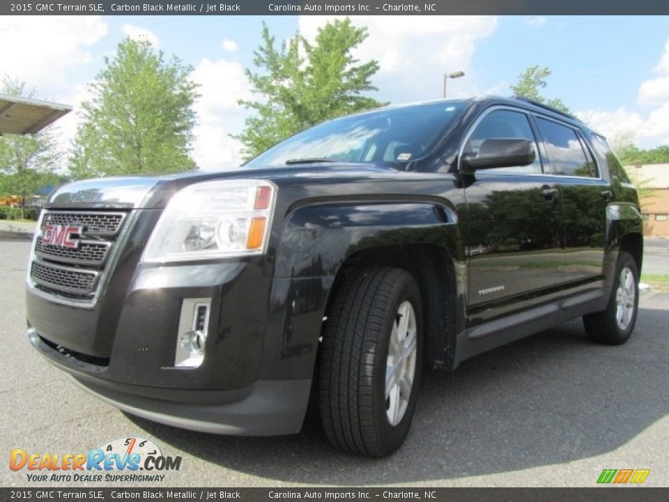 2015 GMC Terrain SLE Carbon Black Metallic / Jet Black Photo #6