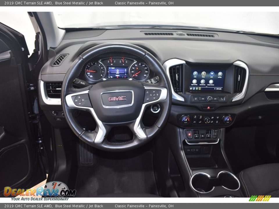 2019 GMC Terrain SLE AWD Blue Steel Metallic / Jet Black Photo #11