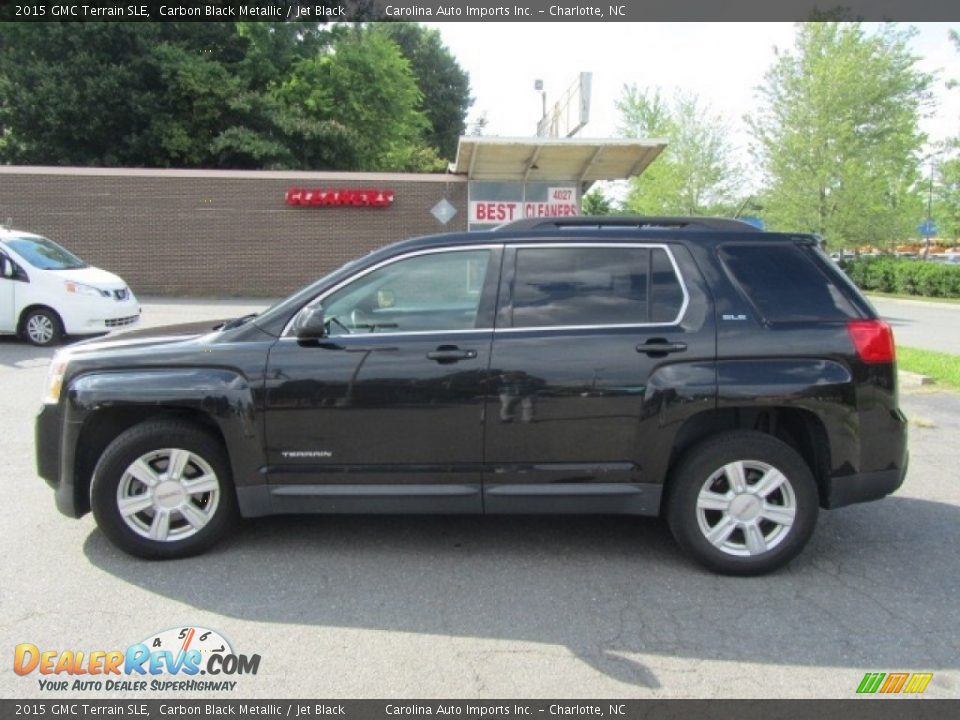 2015 GMC Terrain SLE Carbon Black Metallic / Jet Black Photo #7