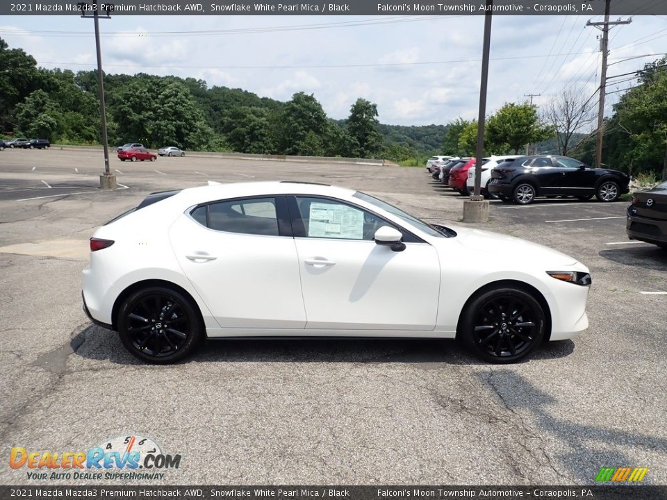 2021 Mazda Mazda3 Premium Hatchback AWD Snowflake White Pearl Mica / Black Photo #1