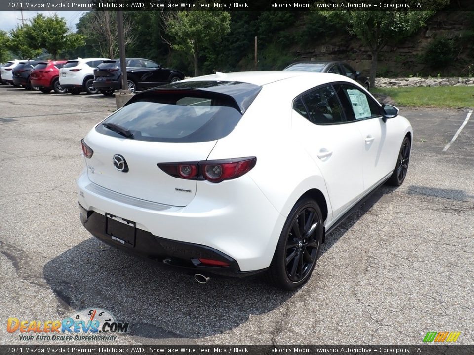 2021 Mazda Mazda3 Premium Hatchback AWD Snowflake White Pearl Mica / Black Photo #2