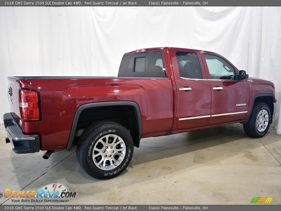 2018 GMC Sierra 1500 SLE Double Cab 4WD Red Quartz Tintcoat / Jet Black Photo #2