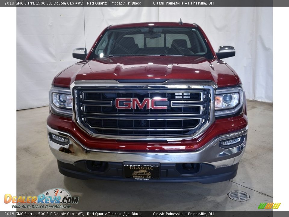 2018 GMC Sierra 1500 SLE Double Cab 4WD Red Quartz Tintcoat / Jet Black Photo #4